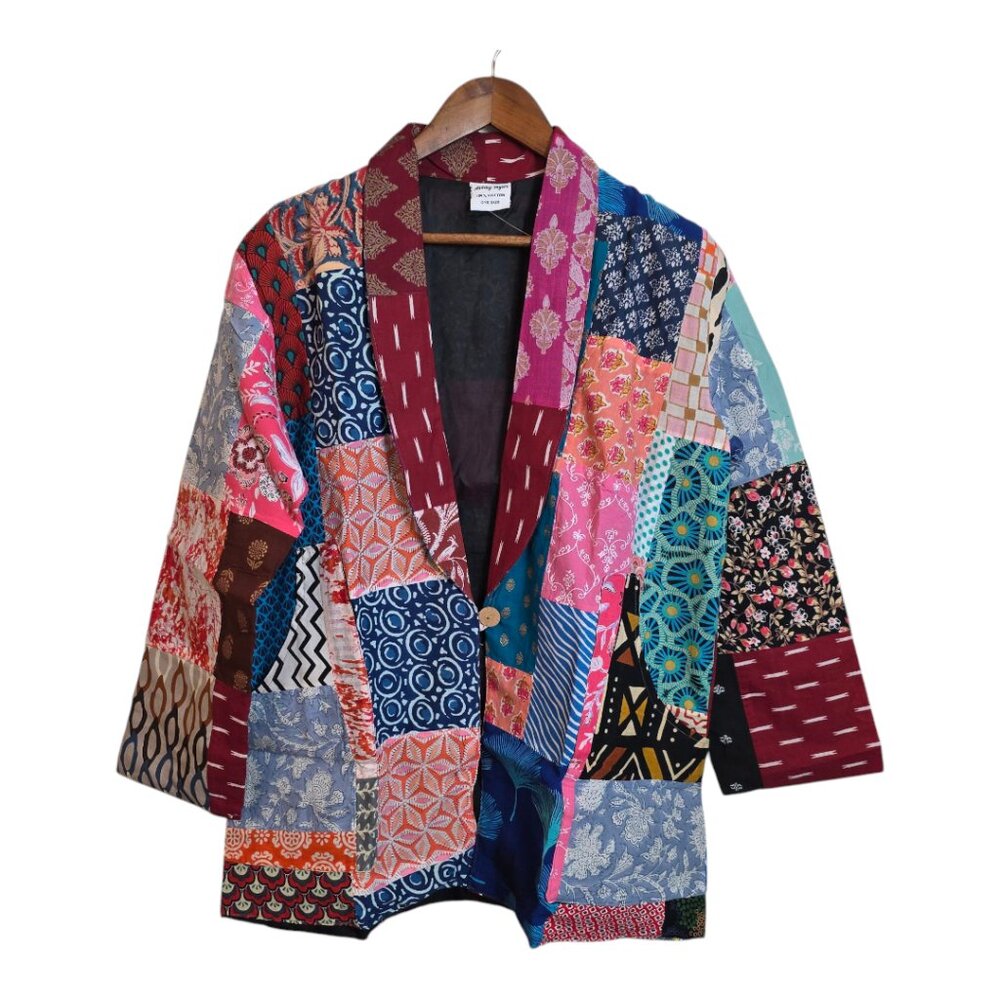 Ashley Taylor Women's Patchwork Jacket Multicolor… - image 2